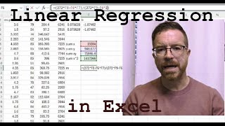 Linear Regression in Excel | Statistics Supplementary Topics
