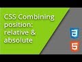 Combining CSS position relative and absolute