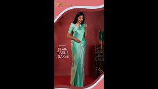 Plain Tissue Saree