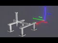 Cartesian robot animation  #cartesian #xyz #robot #gantry #animation