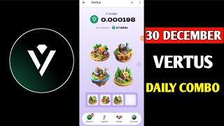 Vertus Combo Cards Today 31 December | Vertus Daily Combo | Vertus Combo Cards | Vertus Combo