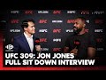 UFC 309 | Jon Jones on being the GOAT and possibly fighting Alex Pereira!