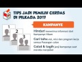 [Videografis] Tips Jadi Pemilih Credas di Pilkada 2017