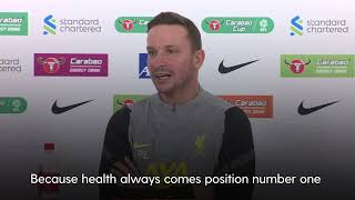 Health of players is Liverpool’s priority | Pep Lijnders