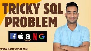 REAL SQL Interview Question by a FAANG Company | SQL Interview Questions and Answers