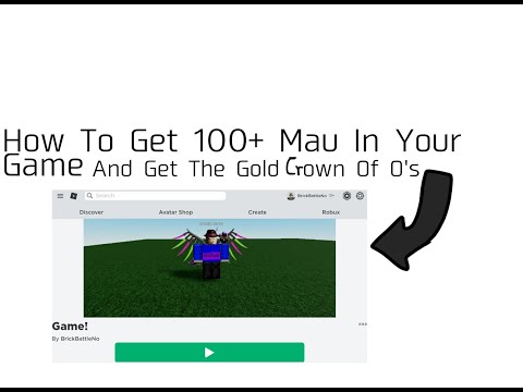 How to get over 100 Mau for free in your Roblox game!!