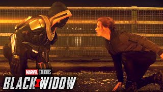 'Natasha Romanoff vs. Taskmaster Bridge Fight' Scene | Black Widow (2021) Movie Clip