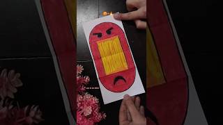 😡🔥easy craft #art #drawing #craft #artandcraft #satisfying #emoji #creative #diy #youtubeshorts #new