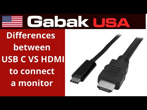 basics differences and advantages between USB C VS HDMI to connect a monitor