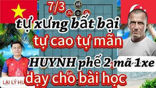 tự xưng bất bại ,tự cao tự mãn HUYNH phế 2 xe dạy cho bài học - cờ tướng hay 4k