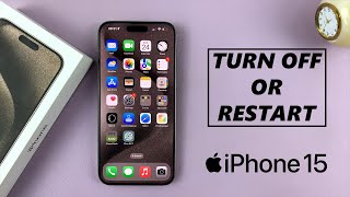 How To Turn Off / Restart iPhone 15 \u0026 iPhone 15 Pro