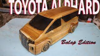 How to make a miniature Toyota Alphard from wood.