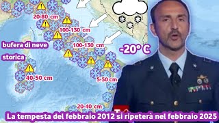 meteo attacco siberiano e storica tempesta di neve in Italia all'inizio di febbraio Neve su pianure