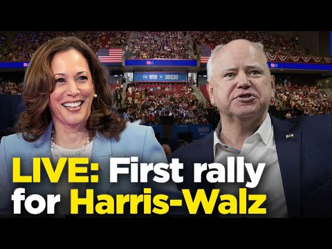 Watch live: Harris courtes voters in Philadelphia during first meeting with Vice President Tim Walz