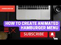 HOW TO CREATE ANIMATED HAMBURGER MENU ICON IN HTML CSS #html #css #javascript #hamburger #menu #icon