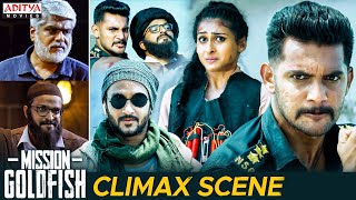 "Mission Gold Fish" Movie Climax Scene | South Movie | Aadi Saikumar, Sasha Chettri | Aditya Movies