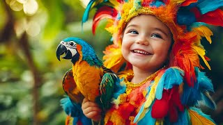 Animal and Baby Collection 🦜 Cute Kids and Animals Fashion Show | AI Fashion Videos