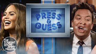 Press & Guess with Chrissy Teigen | The Tonight Show Starring Jimmy Fallon