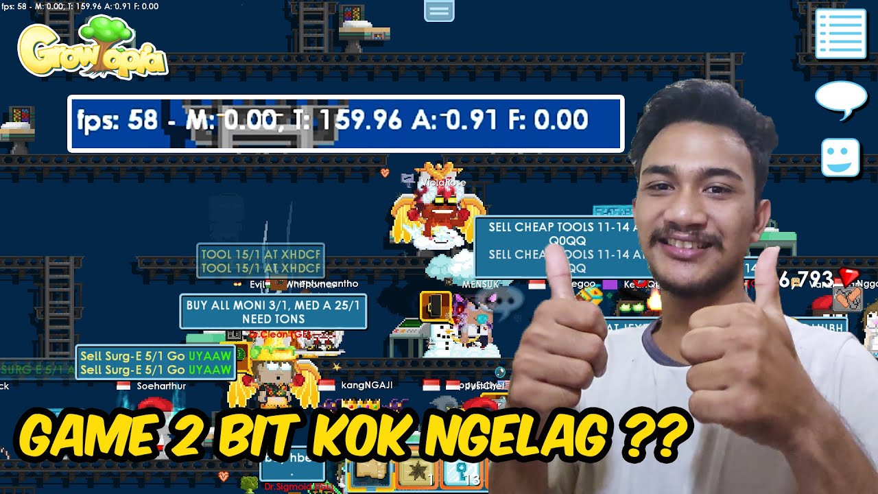 CARA MENGATASI LAG ATAU FPS DROP DI GROWTOPIA (PC/LAPTOP) - YouTube