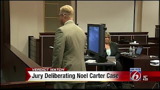 Jury deliberating Noel Carter case