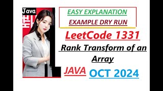 Rank Transform of an Array | Leetcode 1331 | Java Code | Developer Coder
