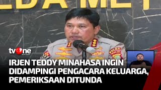 Teddy Minahasa Minta Didampingi Pengacara yang Disiapkan Keluarga | Kabar Pagi tvOne