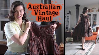 Vintage Haul & Try On (1950s, 60s & 70s from Australia) ⎢ VINTAGE TIPS & TRICKS