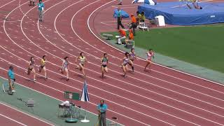 H30　全日本実業団陸上　女子100m　準決勝2組