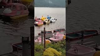 降雹後の榛名湖