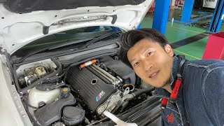 またまた作業Liveだよ✨E46M3VANOSフィリスターボルト交換♫