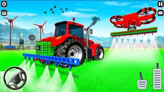 Real Tractor Driving Simulator 2020 - Cotton Harvester Tractor Driving - Android Gameplay
