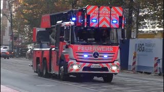 [Bullhorn] C-Dienst und DLK Feuerwache 2 Frankfurt auf Einsatzfahrt.