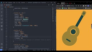 Gitar design using CSS | Mg Coding Fun