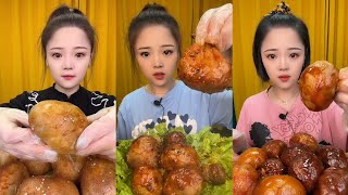 CHINESE MUKBANG SPICY FOOD (SHEEP BRAIN)@Bingxin666 Mukbang @Xiao Yu Mukbang EATING SHOW