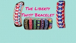 Rainbow Loom Tutorial- How to make the Liberty Twist Bracelet