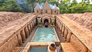 Build Most Beautiful Complete Underground Temple House With Swimming Pool For Living