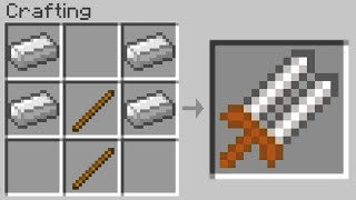 Double Sword !?【minecraft】 #Shorts