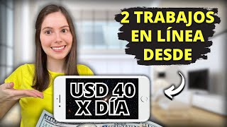 🍀Nuevos Trabajos Online USD 40/DÍA | Gana dinero en línea desde tu 📲 👉 2 trabajos remotos✅