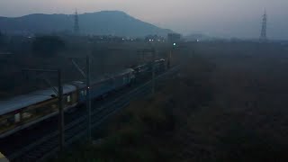 HEAVILY DELAYED LHBFIED UDYAN EXPRESS ACCELERATES WITH TWIN EMD'S