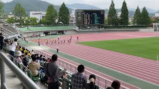 2021年岡山県選手権男子100m準決勝2組