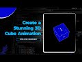 How to Create a 3D Rotating Cube Animation with HTML, CSS, and JavaScript | Pure CSS & JS Tutorial