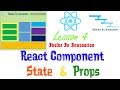 React Component, State and props - React Lesson 4