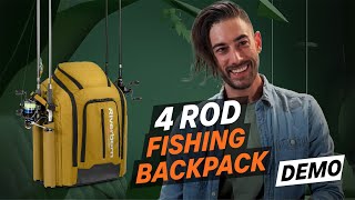 NEW backpack that can keep your fishing rods STABLE - on your back or on the ground