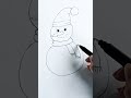 snowman easy art drawing fun cute satisfying trending