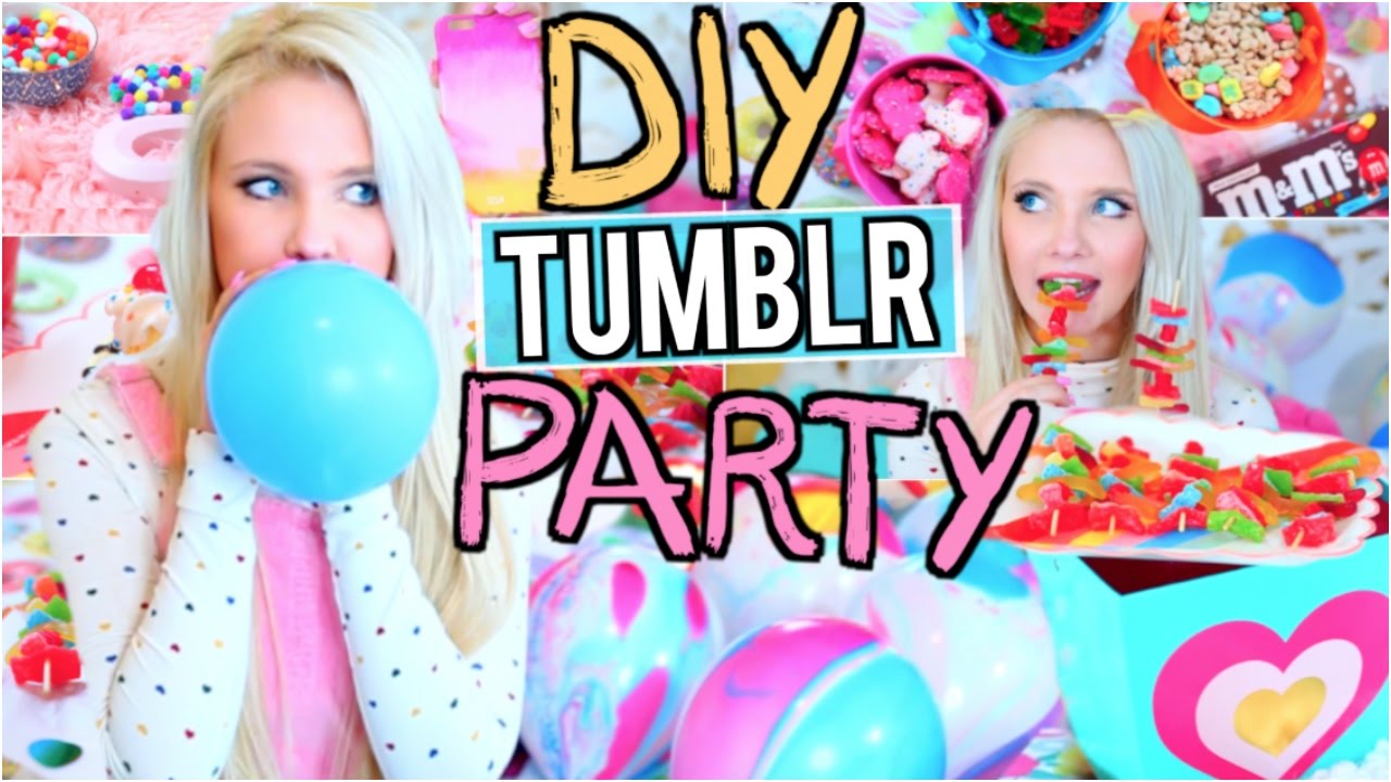 DIY Tumblr Birthday Party! Easy Gifts + Treats! - YouTube