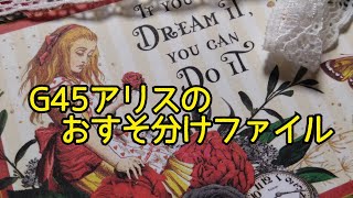 【SOLD OUT】アリスのペーパーで作ったおすそ分けファイルG45🌹＃紙モノ＃紙もの