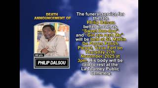 Philip Dalsou ~ Short Obituary
