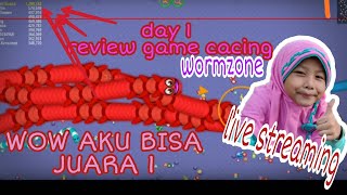 Malayka unyu REview worm zone main cacing besar alaska