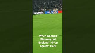 georgia Stanway penalty against Haiti Fan View