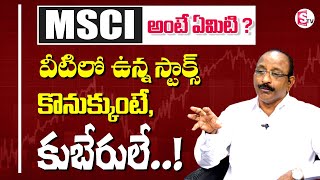 MSCI Index Explained Telugu | GV Satyanaraya MSCI New Companies List | MSCI Index India Stocks List